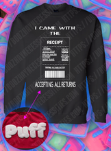 Load image into Gallery viewer, RECEIPTS BISHHH