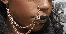 Load image into Gallery viewer, Ear To Nose/Lip/Septum Chain
