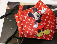 Load image into Gallery viewer, MMouse Monogram Mask (R)
