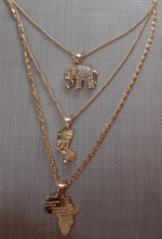 Load image into Gallery viewer, 3 Layered Elephant/nefertiti/Africa
